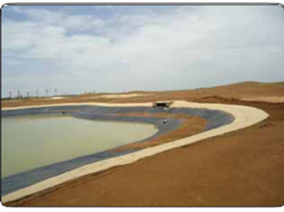 Storage pond liner installation